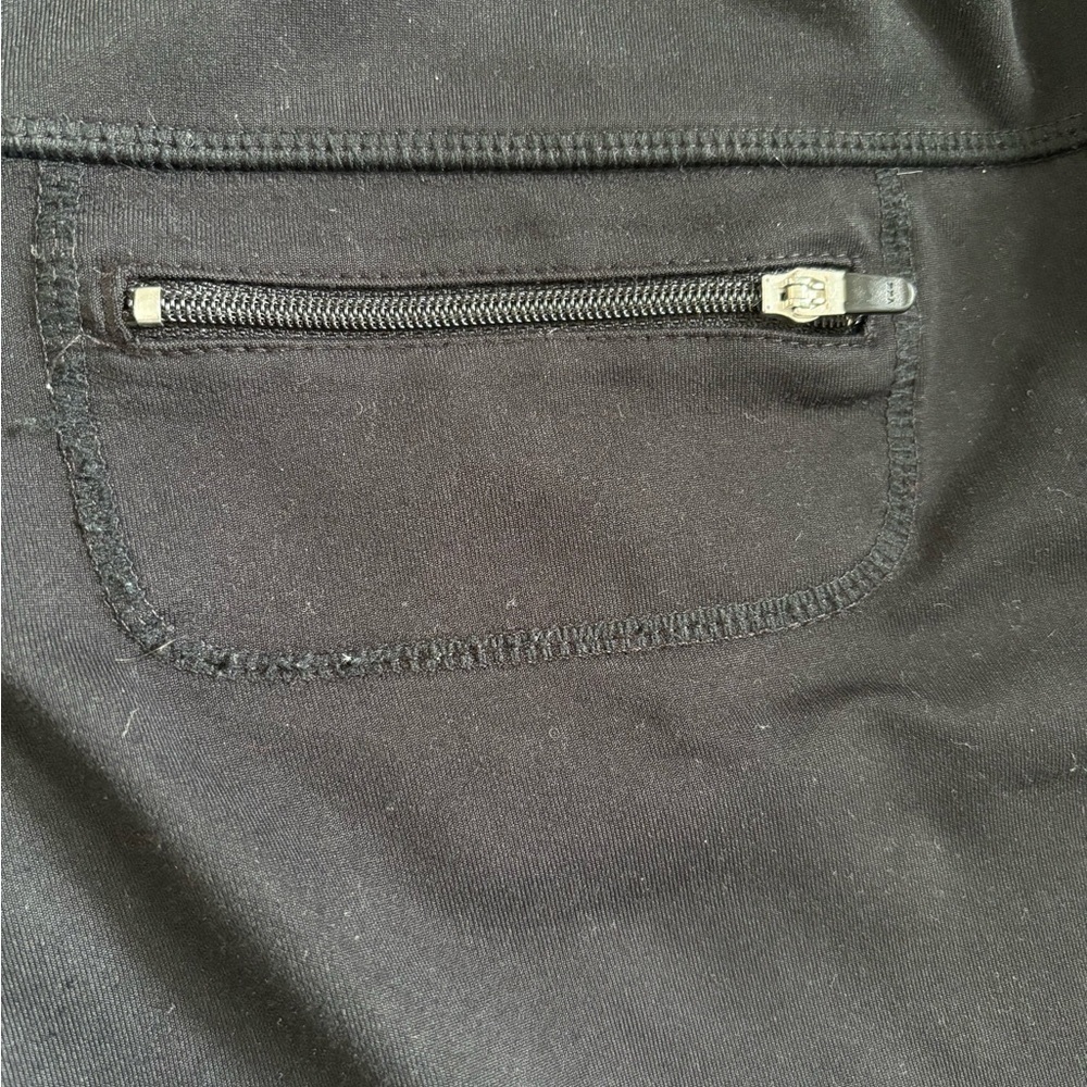 Zelle black wide leg, cropped, athletic pants, size medium - Picture 6 of 6